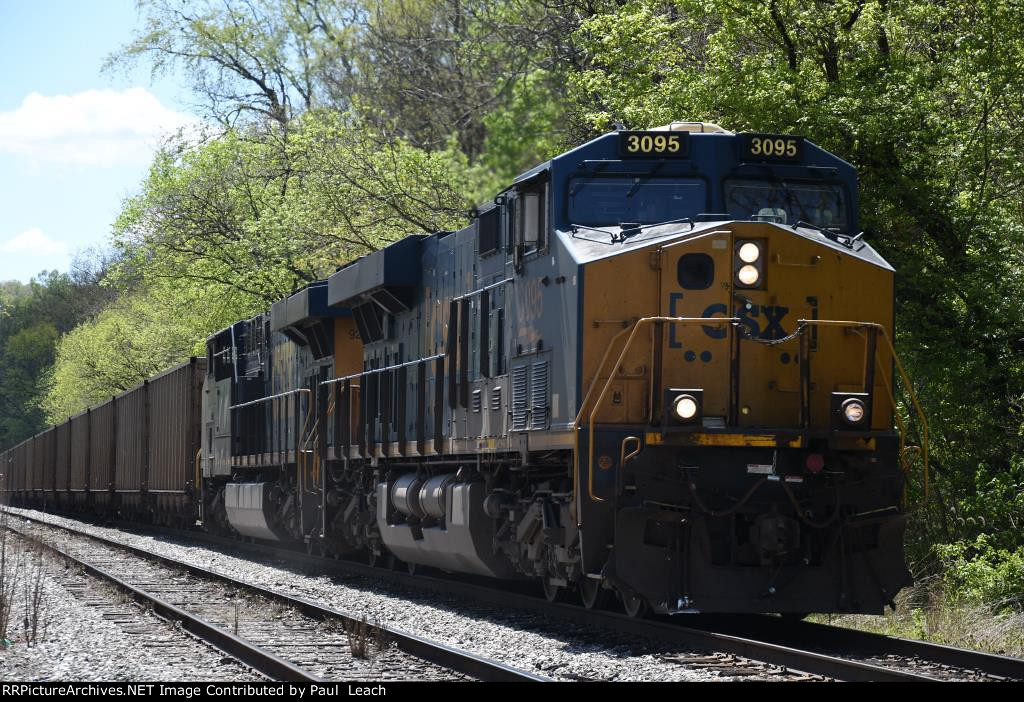 Westbound coal train